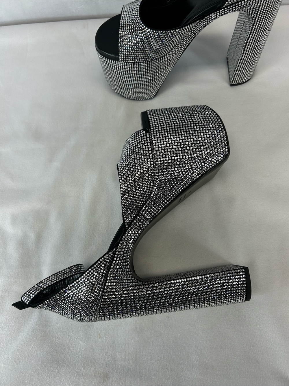 Balenciaga - Camden embellished leather platform sandals - Picture 10 of 11